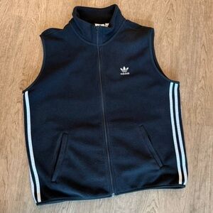 Adidas Polar Fleece Vest with White Stripes